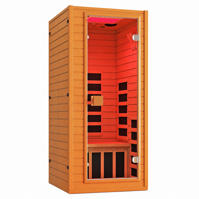1-Person Full Spectrum Infrared Sauna with Red Light Therapy