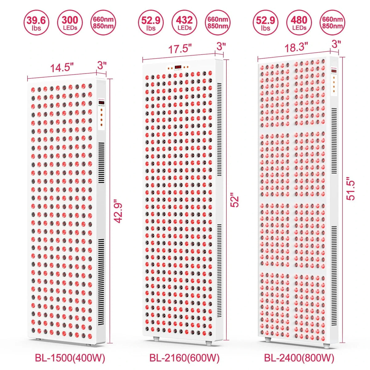 Red Light Therapy Device with Stand - Fixed-Angle Pro Series Professional Edition | Horizontal & Vertical Dual-Mode Stable Base — product view 15