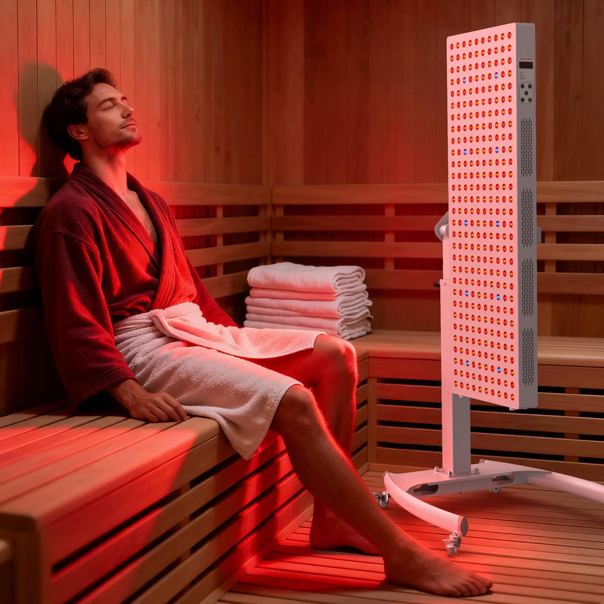 Red Light Therapy Device with Stand - Fixed-Angle Pro Series Professional Edition | Horizontal & Vertical Dual-Mode Stable Base — product view 20