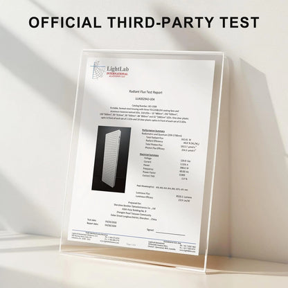 Red Light Therapy Full Body Panel, 480/630/660/810/830/850/1060Nm Blue Red near Infrared Light Device with 480 Dual Chip Clinical Grade Leds, Remote Control, Timer for Face, Body, BO-2400 — product view 6